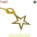 Pair of Stars -  Custom Brass Metal Christmas Shiny Golden Handmade Ornament Decorations