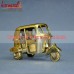 Indian Auto Rickshaw - Tuk Tuk - Brass Artifact Hand Crafted Home Office Decoration Miniature Model