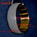 Driblet Brass Core Leatherette Bangle Bracelet