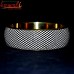 Driblet Brass Core Leatherette Bangle Bracelet