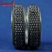 Inter-mesh Black Chain Brass Metal Twin Set Bangles