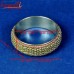 Inter-mesh Copper Gold Brass Bangle Bracelet