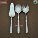 Vintage Design with Modern Touch - Silvertone 3 Piece Brass Cutlery Set 