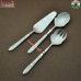 Vintage Design with Modern Touch - Silvertone 3 Piece Brass Cutlery Set 