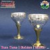 Stylish Handcrafted Silver Plated Goblet Champagne Glasses - Brass Handmade Artifact