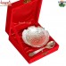 Cut Edge Bowl - Silver Plated Serving Bowl in Velvet Gift Box