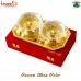 Two Tone Open Flower 5 Piece Bowl Set Silver Plated Brass Gift Set in Velvet Box Wedding Gifts