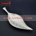 Majestic Silver Plated Leaf Shaped Large Brass Serving Bowl Gifts - House Warming Baby Shower Wedding Gifts