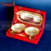 Golden 5 Piece Silver Plated Gift Set - Return Gifts for Indian Wedding