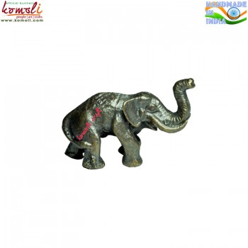 Safari Elephant - Bronze Metal Miniature Figurine of Elephant