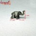 Safari Elephant - Bronze Metal Miniature Figurine of Elephant