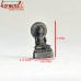 Meditating Buddha with Wisdom Chakra - Bronze Miniature