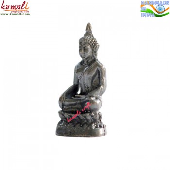 Cogitative Buddha - Miniature Bronze Figurine