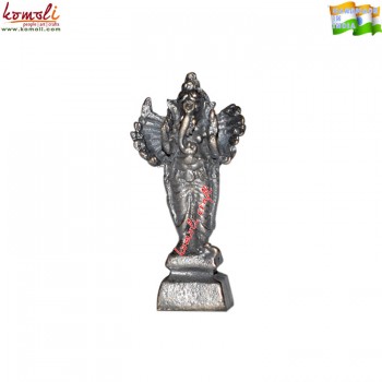 Ganesha with 10 Hands - Miniature Statue Bronze