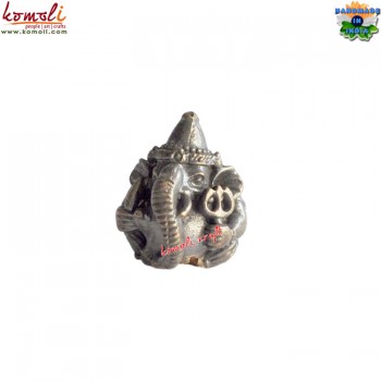 Laddu Ganesha - Miniature Bronze Ganesha Statue Murti Idol