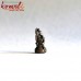 Aum Ganesha in Iconic Pose - Bronze Miniature Statue