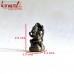 Aum Ganesha in Iconic Pose - Bronze Miniature Statue