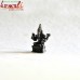 Ganesha Sitting on Platform - Miniature Bronze Statue