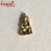 Golden Standing Ganesha Pendant Brass Jewellery