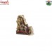 Golden Resting Ganesha Pendant Brass Metal Jewellery Pendant