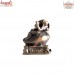 Ganesha on Shankha - Miniature Bronze Statue