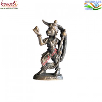 Pavanputra Hanuman ("पवनपुत्र हनुमान") - Miniature Bronze Statue