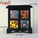 Ceramic Vibrant Miniature Drawer Set - 4 Drawers