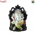 Lalbaug Raja Singhashan Ganesha Murti Idol, Ceramic Sculpture Ganesha Statue For Home, Office and Gifts