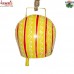 Traditional Cow Bell Painted in Yellwo & Red - Indiab Custom Painted Cow Bell