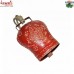 Jumbo Red Hand Painted Cowbell with Floral Pattern Over it - 7 Inch