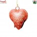 Valentine Special - Iron Sheet Cow Bell in Heart Shape - Cone Painting Pattern