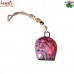 Purple Floral Painted Cowbell - Hand Painted Handmade Iron Art Home Garden Decoration Bell