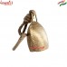 Golden Wave Design Handmade Cone Painting Home Garden Decoration Iron Metal Cow Bell