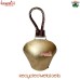 Oval Rustic Cowbell with leather hanger, Christmas Decor