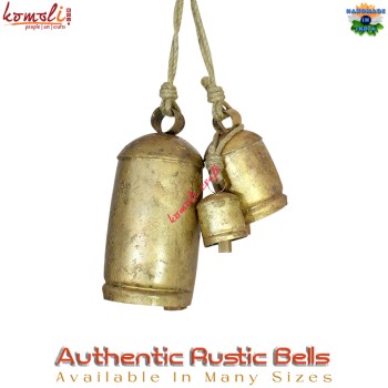 Authentic Rustic Noah Cow Bells, Farmhouse Decor Christmas Bells