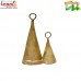 Small Cone Shaped Rustic Indian Wreath Bells - Customized Sizes - 1 to 6 Inches