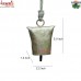 Rectangular Shaped Rustic Cow Bell - Customized Sizes - 2 to 12 Inches for Home Garden Decoration