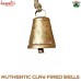 Small Rustic Tub Bell - Golden Bells for Christmas Crafts - Wooden Striker