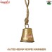 Small Rustic Tub Bell - Golden Bells for Christmas Crafts - Wooden Striker