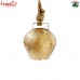 Vintage Style Rustic Golden Handmade Home Garden Decor Cow Bell Ornament with Hemp Hanger