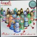 My Basket Full of Assorted Paper Mache Hand Painted Bells - Custom Made Hand Painted Paper Mache Bells