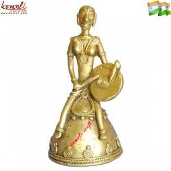 Dafli Tribal Bell - Dhokra Bronze Bell