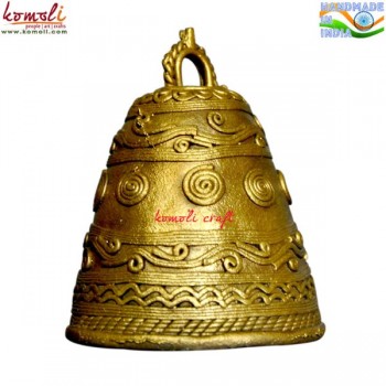 Dhokra Home Decor Hanging Bell (Small - 3 Inches) Lost Wax Casting