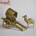 Golden Camel Cart - Dhokra Artifact Home Desk Decoration Sculpture