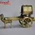Golden Camel Cart - Dhokra Artifact Home Desk Decoration Sculpture