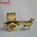 Golden Camel Cart - Dhokra Artifact Home Desk Decoration Sculpture