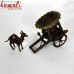 Olden Days Tribal Camel Cart - Miniature Bell Metal Bronze Dhokra Sculpture