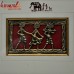 Folk Farmers - Dhokra Wall Art Accent Mural - Tribal Art