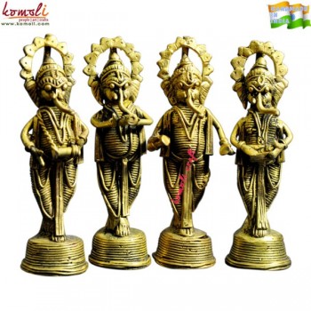 Musical Ganesha - Set of 4 Lovely Little Joe