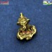 Book Reading Ganesha - Dhokra Miniature Sculpture
